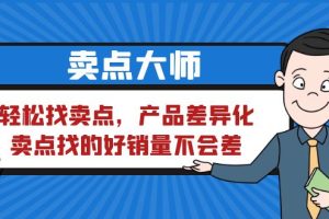 (6457期)卖点 大师,轻松找卖点,产品差异化,卖点找的好销量不会差