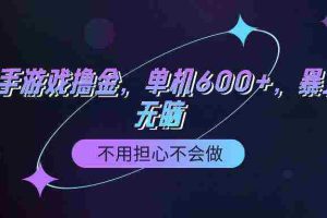 (9491期)快手游戏100%转化撸金,单机600+,不用担心不会做