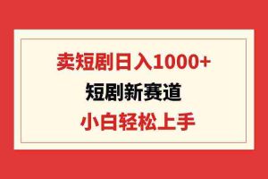 (9467期)短剧新赛道:卖短剧日入1000+,小白轻松上手,可批量