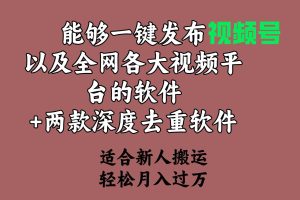 (9319期)能够一键发布视频号以及全网各大视频平台的软件+两款深度去重软件 适合…