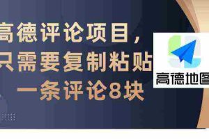 (9306期)高德评论项目,只需要复制粘贴,一条评论8块