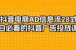 (9299期)抖音电商-AD信息流 28式,小白必看的抖音广告投放课程-29节