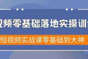 (9051期)短视频零基础落地实战特训营,短视频实战课零基础到大神