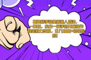 (9043期)阴阳师手游全新懒人玩法,一单30,小白一部手机无脑操作,稳定暴力变现…