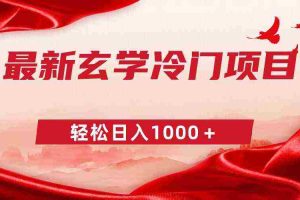 (9009期)最新冷门玄学项目,零成本一单268,轻松日入1000+