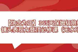 (8953期)【信念 为王】365天-保姆级陪练,镜头表现力登顶必修课(无水印)