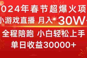 (8873期)龙年2024过年期间,最爆火的项目 抓住机会 普通小白如何逆袭一个月收益30W+