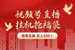 (8759期)最新视频号直播挂机抢福袋项目,简单无脑,批量产出实物,轻松日入500+