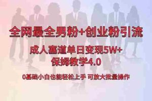 (8680期)全网首发成人用品单日卖货5W+,最全男粉+创业粉引流玩法,小白也能轻松…
