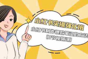 (9755期)小红书实操强化班,小红书制作爆款笔记的方法(8节视频课)