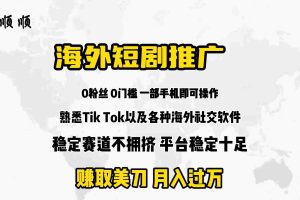 (9746期)海外短剧推广分佣