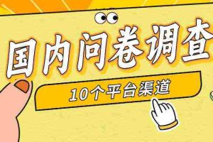 (9732期)简单选题问卷调查,每天12张,新手小白无压力,不需要经验