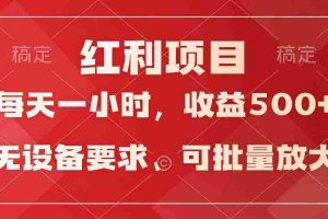 (9621期)日均收益500+,全天24小时可操作,可批量放大,稳定!