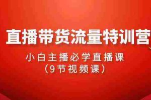 (9592期)2024直播带货流量特训营,小白主播必学直播课(9节视频课)