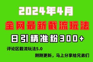 (10179期)刚刚研究的最新评论区截留玩法,日引流突破300+,颠覆以往垃圾玩法,比…