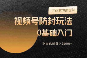 (10107期)2024视频号升级防封玩法,零基础入门,小白也能日入3000+