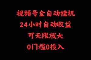 (10031期)视频号全自动挂机,24小时自动收益,可无限放大,0门槛0投入
