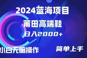 (10030期)每天两小时日入2000+,卖莆田高端鞋,小白也能轻松掌握,简单无脑操作…