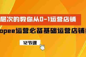 (9993期)Shopee-运营必备基础运营店铺打造,多层次的教你从0-1运营店铺