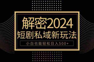 (9951期)10分钟教会你2024玩转短剧私域变现,小白也能轻松日入500+