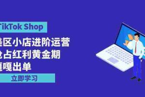 (9886期)TikTok Shop-美区小店进阶运营,抢占红利黄金期 嘎嘎出单(7节课)