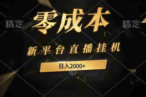 (9841期)新平台直播挂机最新玩法,0成本,不违规,日入2000+