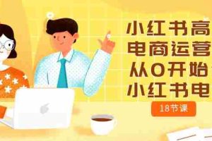 (10317期)小红书高级电商运营课,从0开始做小红书电商(18节课)