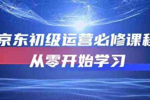 (10261期)京东初级运营必修课程,从零开始学习