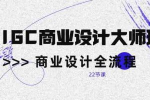 (10250期)AIGC-商业设计大师班,商业设计全流程(22节课)