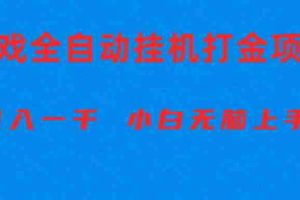 (10215期)全自动游戏打金搬砖项目,日入1000+ 小白无脑上手