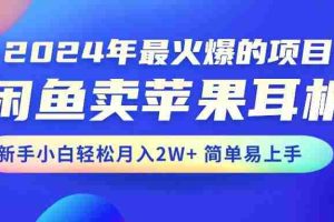 2024年最火爆的项目，闲鱼卖苹果耳机，新手小白轻松月入2W+简单易上手