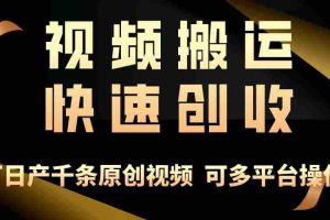 一步一步教你赚大钱!仅视频搬运,月入3万+,轻松上手,打通思维,处处…