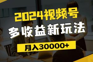 (11905期)2024视频号多收益新玩法,每天5分钟,月入3w+,新手小白都能简单上手